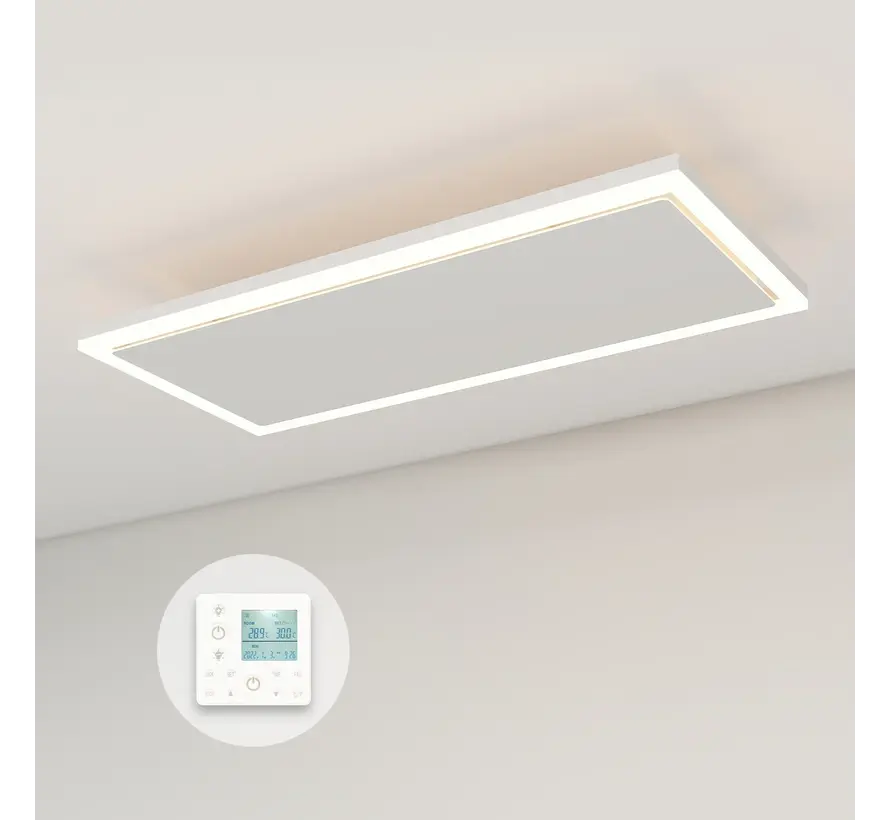 QH-InfraGlow Serie infraroodpaneel met led verlichting 107x39 cm 1300watt
