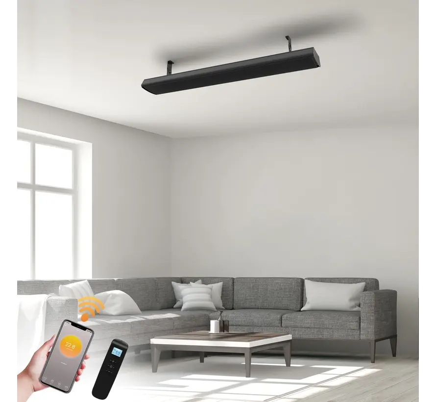 Infrarood terrasheater Thermolux met wifi en thermostaat