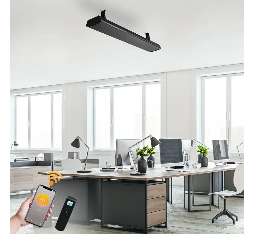 Infrarood terrasheater Thermolux met wifi en thermostaat