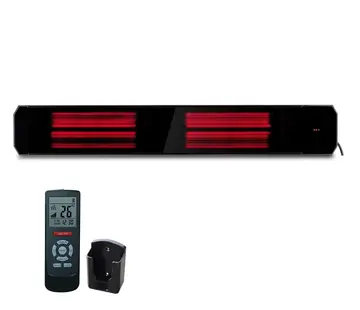 Quality Heating Infrarood terrasverwarmer Calore black heater instelbaar met 1600 - 3200Watt