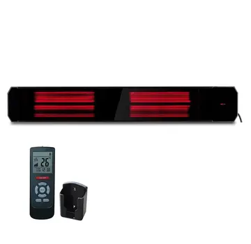 Quality Heating Infrarood terrasverwarmer Calore black heater instelbaar met 1600 - 3200Watt