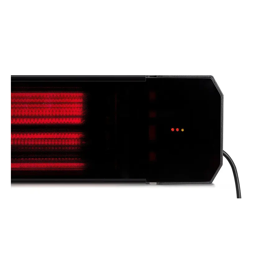 Infrarood terrasverwarmer Calore black heater instelbaar met 1600 - 3200Watt