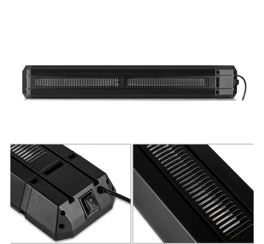 Infrarood terrasverwarmer Calore black heater instelbaar met 1600 - 3200Watt