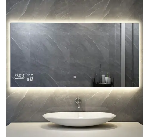 Quality Heating Smart spiegel met led verlichting infrarood verwarming 60X120 500Watt