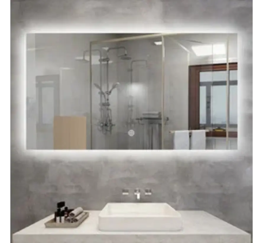 Smart spiegel met led verlichting infrarood verwarming 60X60 200Watt