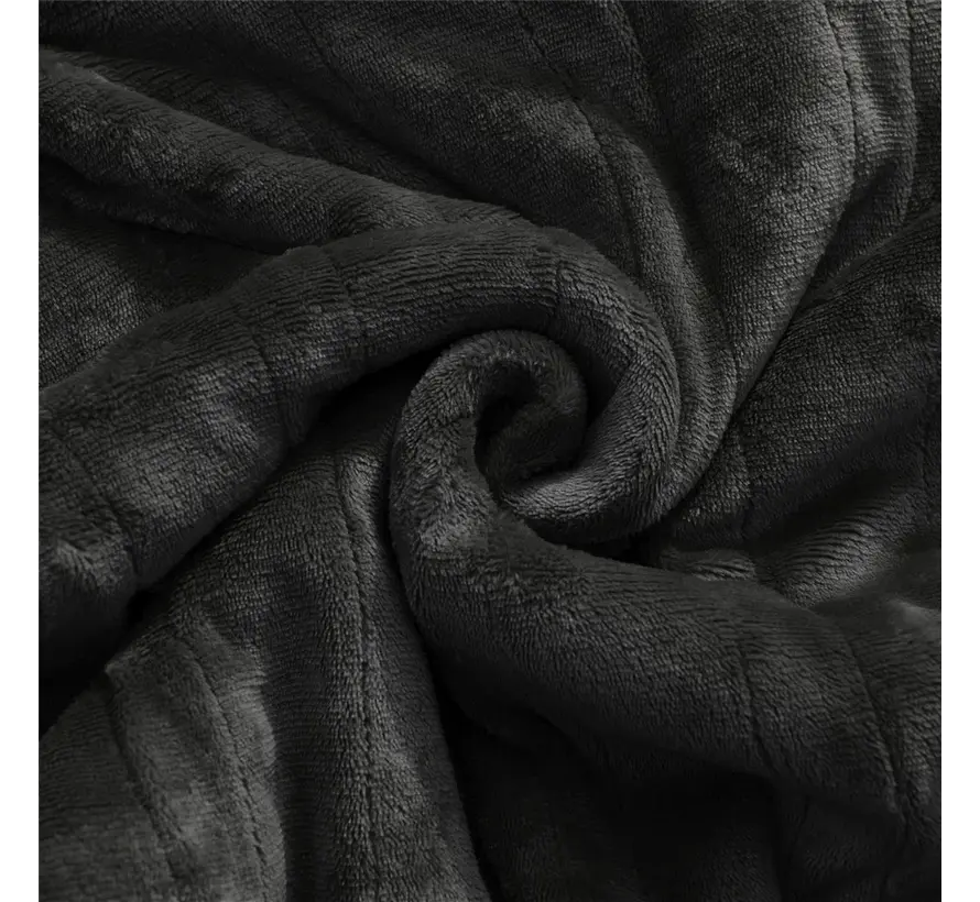Elektrische omslagdeken - Warmtedeken - 1 persoons - 180x150 cm - Fleece - Grijs
