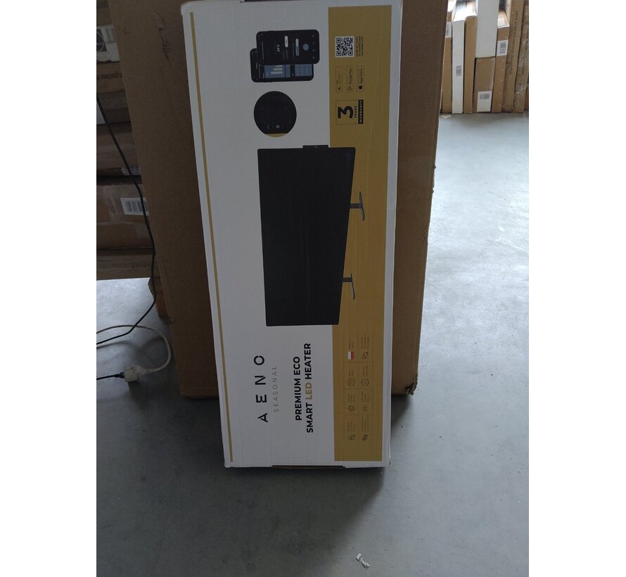 Tweedekans - AENO GH4S slimme infrarood verwarmingspaneel WIFI - 700 Watt - Black
