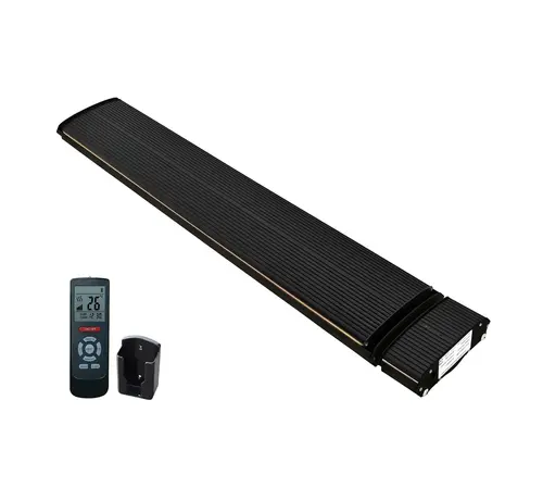 Tweedekans - Infrarood terrasverwarmer black heater instelbaar met 1800 - 2400Watt - 2400 Watt