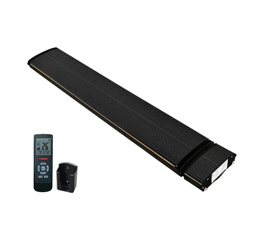 Tweedekans - Infrarood terrasverwarmer black heater instelbaar met 1800 - 2400Watt - 2400 Watt