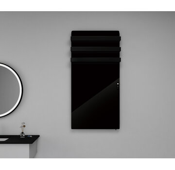 Quality Heating QH-HB black serie hybride infraroodpaneel 1200Watt