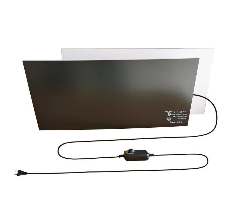 Infrarood bureau verwarming fiber plaat zelf plakkend 150Watt inclusief dimmer