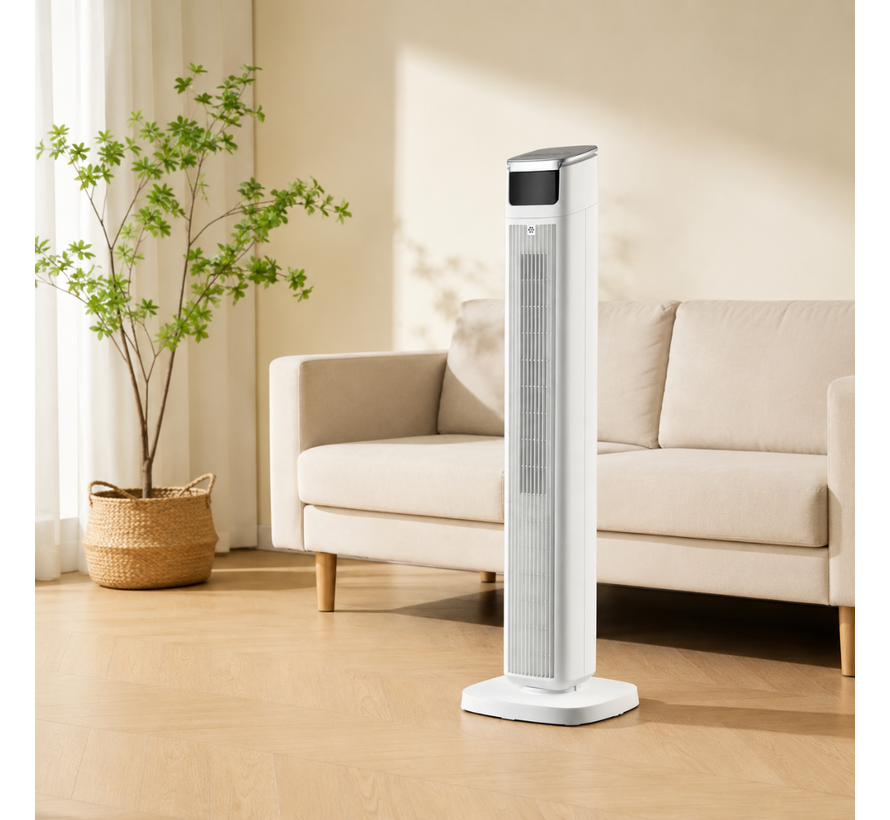 Torenventilator met afstandsbediening en timer