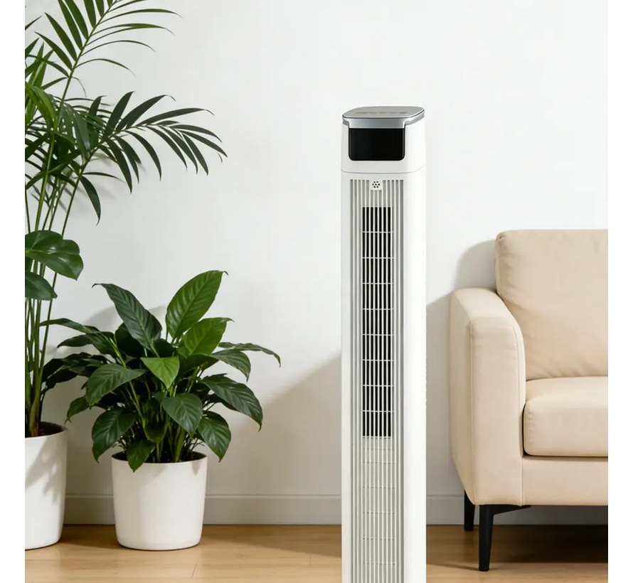 Torenventilator met afstandsbediening en timer