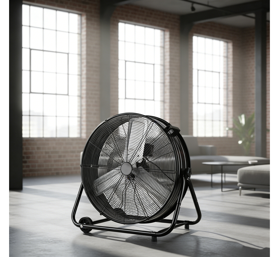 Industriële verrijdbare ventilator 360W – 90 cm
