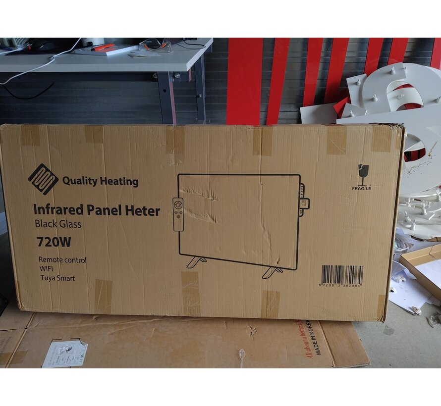 Tweedekans - QH-GD Elegant Serie verplaatsbaar infraroodpaneel - 720Watt 60 x 120 cm