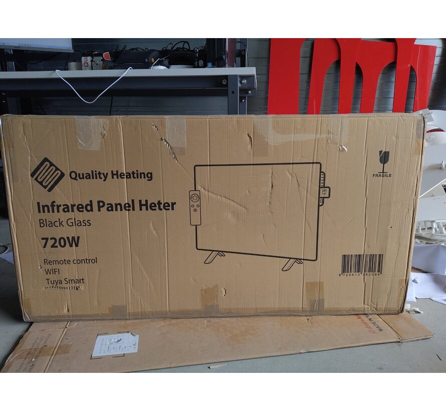 Tweedekans - QH-GD Elegant Serie verplaatsbaar infraroodpaneel - 720Watt 60 x 120 cm