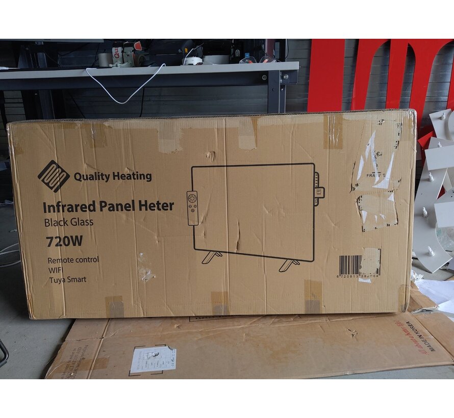 Tweedekans - QH-GD Elegant Serie verplaatsbaar infraroodpaneel - 720Watt 60 x 120 cm
