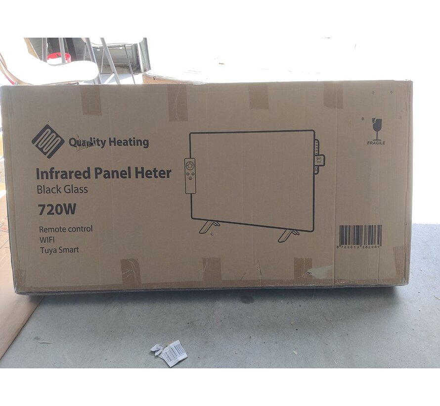 Tweedekans - QH-GD Elegant Serie verplaatsbaar infraroodpaneel - 720Watt 60 x 120 cm