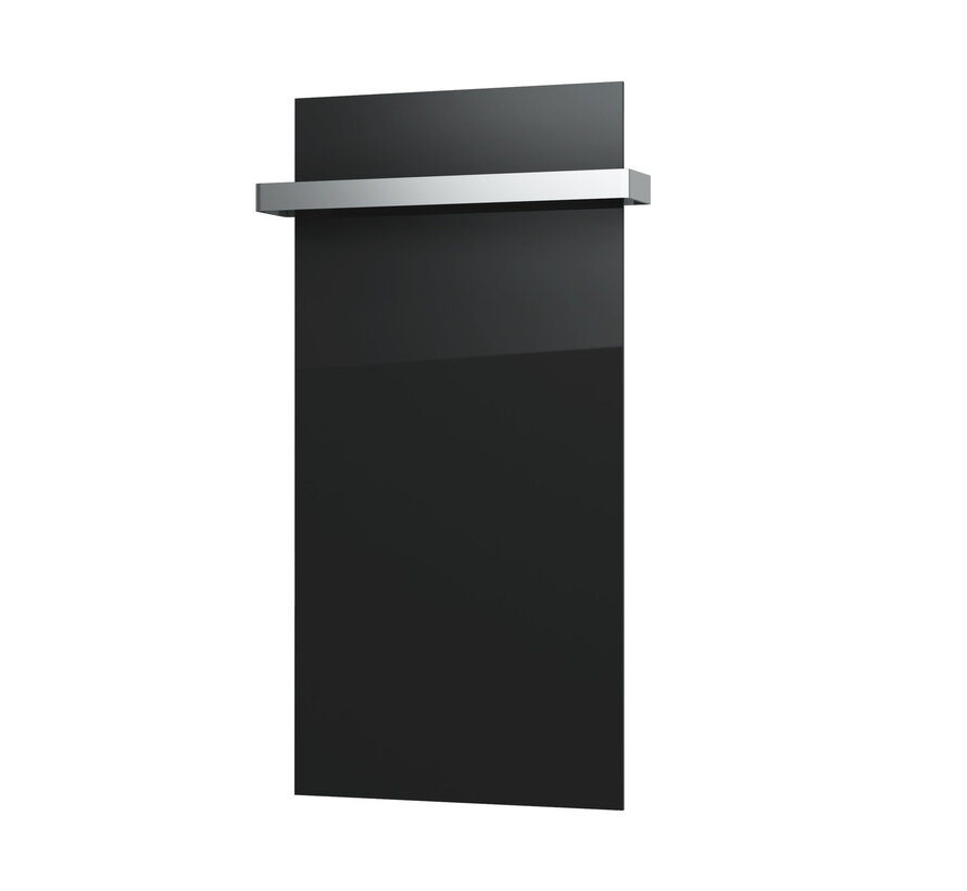 Tweedekans - Ecosun GS-Serie infraroodpanelen wit of zwart wand of plafond - Afmetingen: 60 x 60 cm 300Watt, Afwerking: Wit glas, Towel Rail: Zonder towel rail en toebehoren (alleen het paneel)