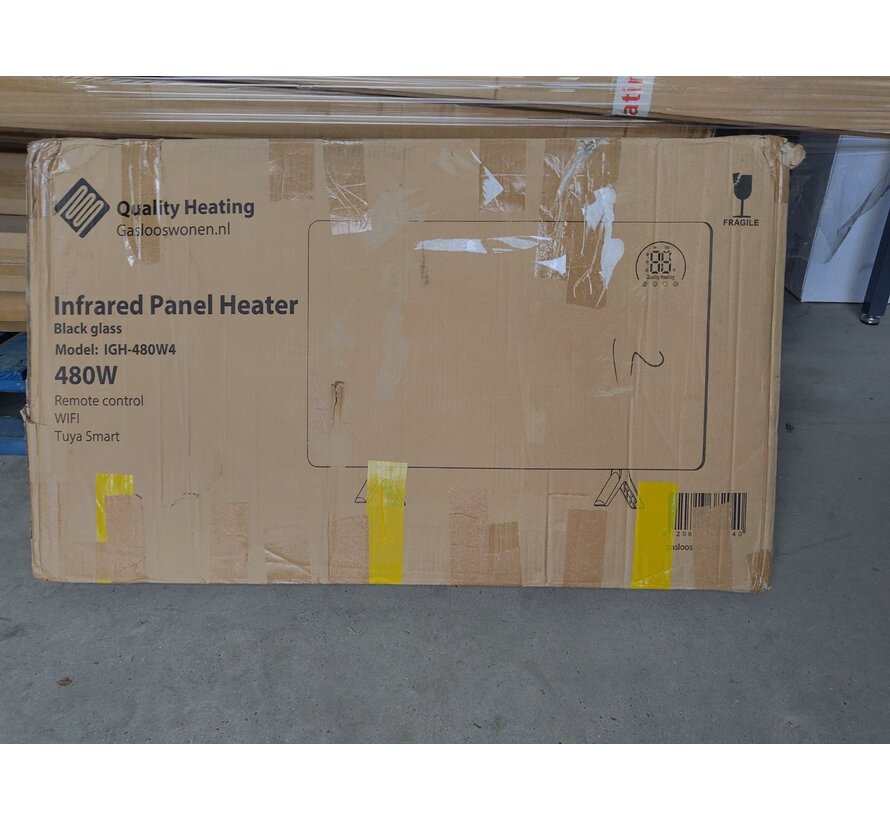 Tweedekans - QH-GD Elegant Serie verplaatsbaar infraroodpaneel - 450Watt 50 x 90 cm