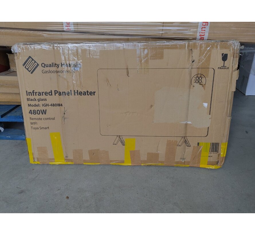 Tweedekans - QH-GD Elegant Serie verplaatsbaar infraroodpaneel - 450Watt 50 x 90 cm