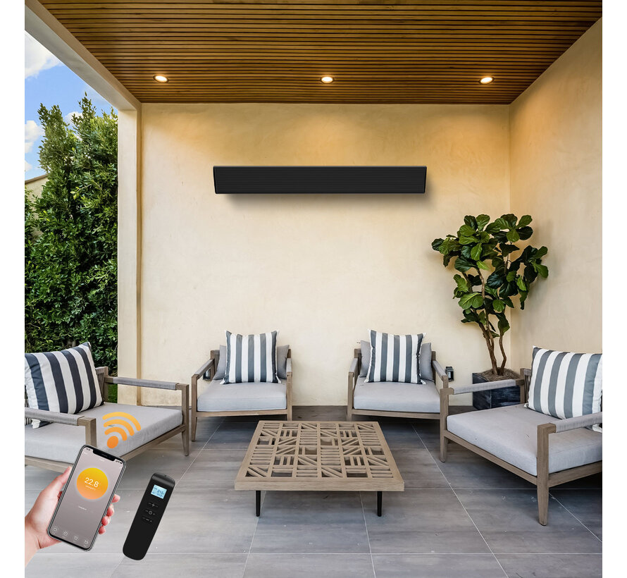 Infrarood terrasheater Fireside Friend met wifi en thermostaat
