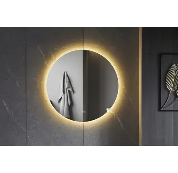 Tweedekans - Spiegel rond 120 cm frameloos, rondom led verlichting en anti-condens - Default