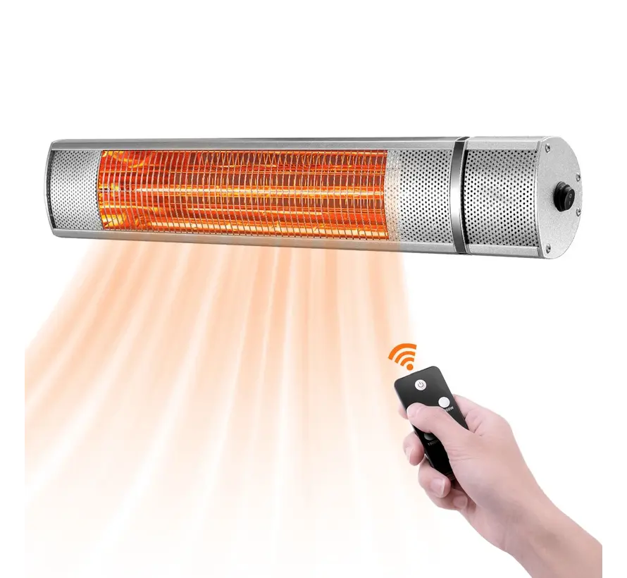 Tweedekans - QH-TH Golden heater infrarood met afstandsbediening - 2000Watt