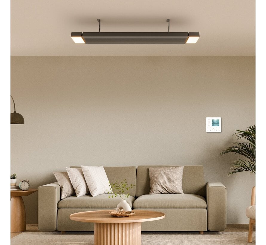 Tweedekans - Infraroodstraler Led GlowBeam Wifi met afstandsbediening - 1800Watt met 40Watt led