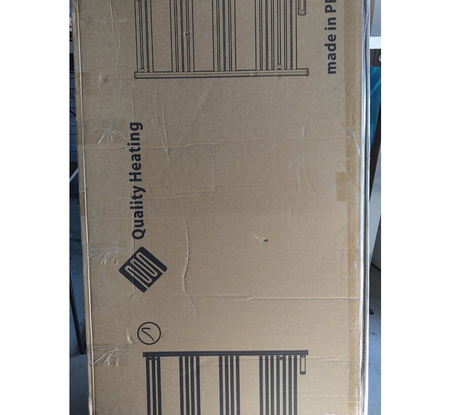 Tweedekans - Slimme elektrische handdoekradiator met digitale bediening black 425Watt - Default