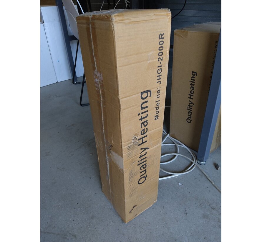 Tweedekans - QH-TH Golden heater infrarood met afstandsbediening - 2000Watt