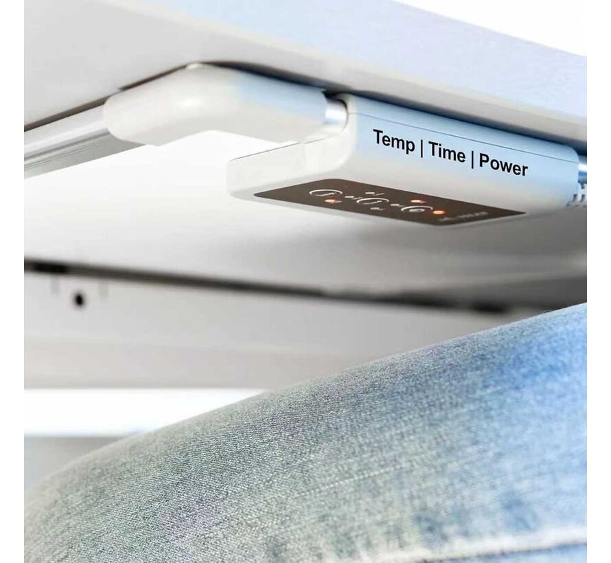 Infrarood verwarming voor bureau - 215 watt - 60 x 60 cm