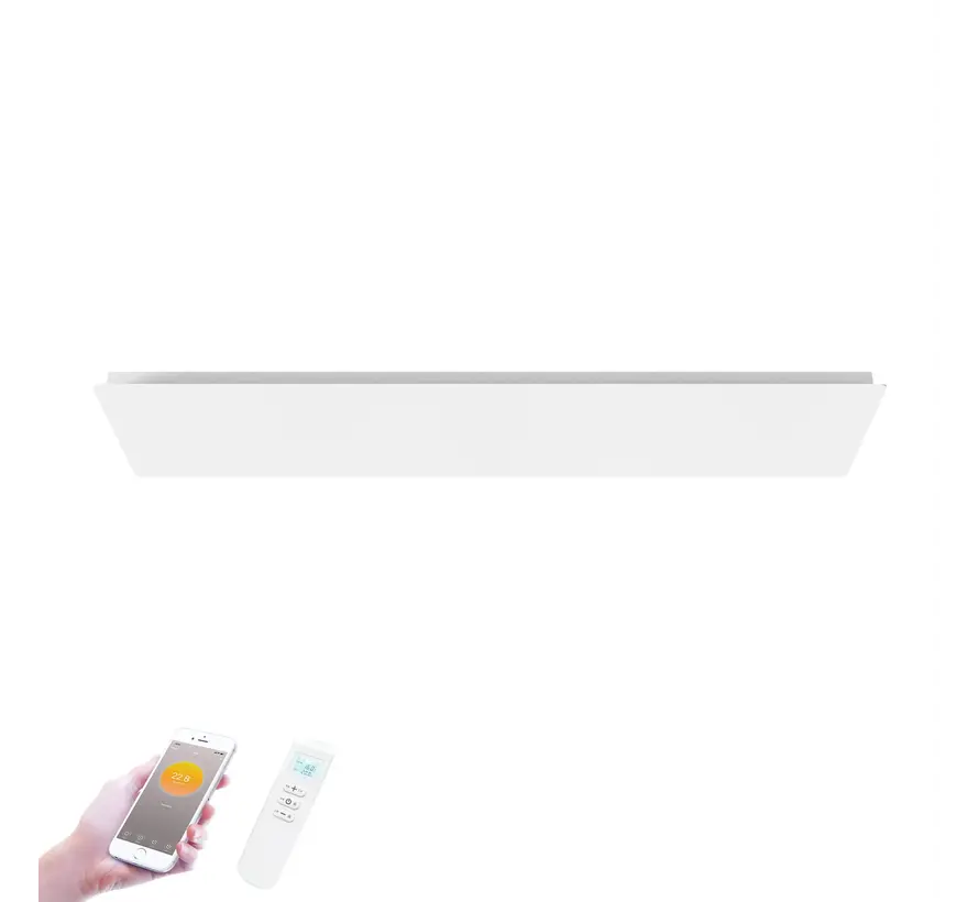 Tweedekans - QH-ThermoAura Serie Wifi infraroodpaneel 1700watt 129x33 cm - Default