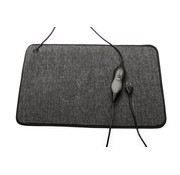 Tweedekans - Warmte mat vermogen instelbaar met controller en timer functie - V14 - Antraciet 40 x 60 cm met controller