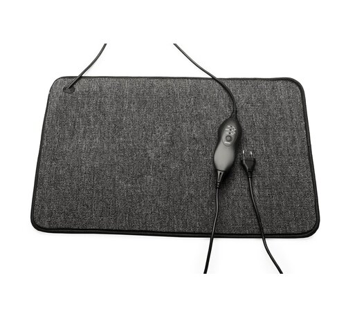 Tweedekans - Warmte mat vermogen instelbaar met controller en timer functie - V14 - Antraciet 40 x 60 cm met controller