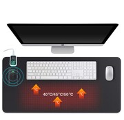 Tweedekans - Verwarmde bureau onderlegger met draadloos oplaad functie en led - Default