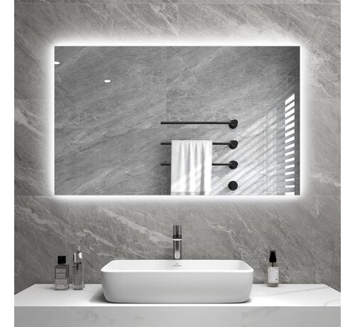 Tweedekans - Spiegel infrarood verwarming met led verlichting 60 x 120 cm 700Watt - Default