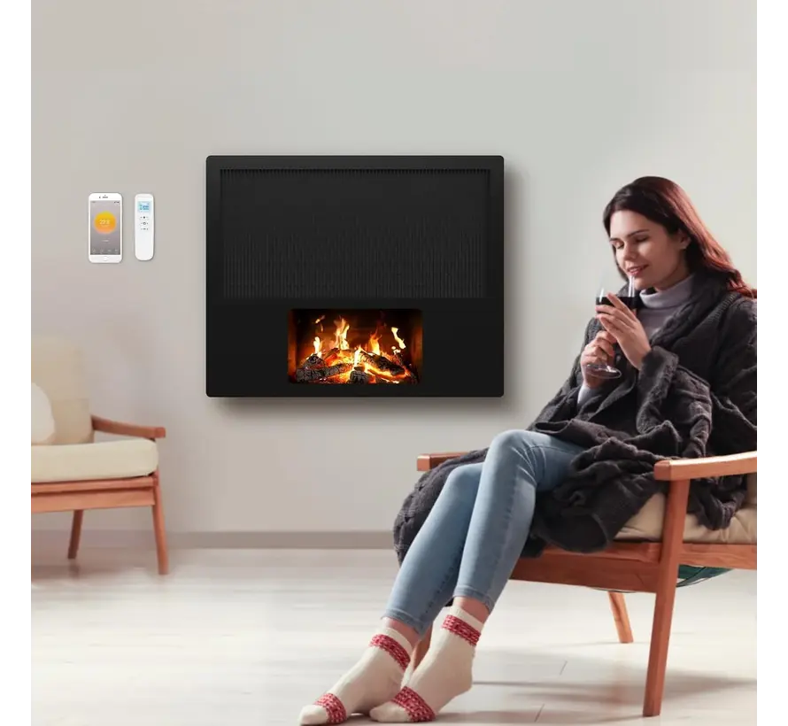 Tweedekans - Evolux Infrarood paneel haard LCD 1700Watt - Default