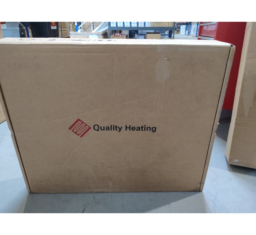 Tweedekans - Elektrische handdoek radiator zwart met thermostaat A-CS06G-B - Zwart