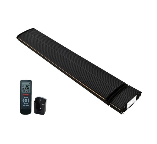 Tweedekans - Infrarood terrasverwarmer black heater instelbaar met 1800 - 2400Watt - 2400 Watt