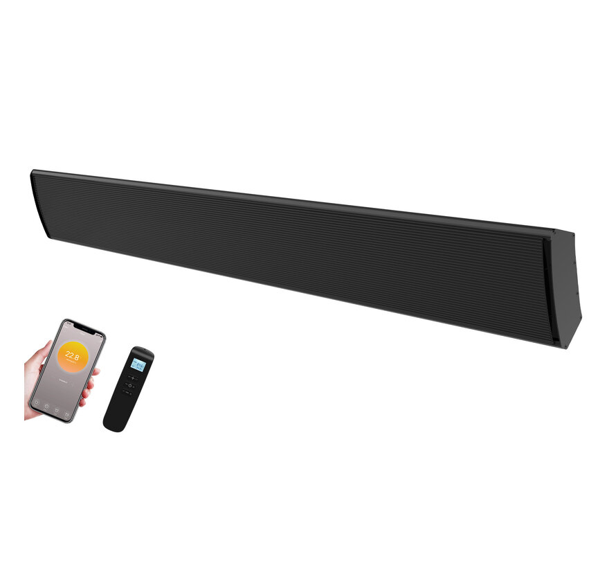 Tweedekans - Infrarood terrasheater Fireside Friend met wifi en thermostaat - 1800Watt