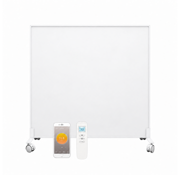 Quality Heating QH-SP Serie verplaatsbaar infraroodpaneel 350, 450 of 700Watt inclusief wielen