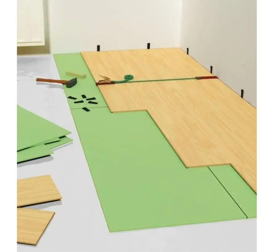 Karpet verwarming isolatie 3mm XPS plaat ISO74