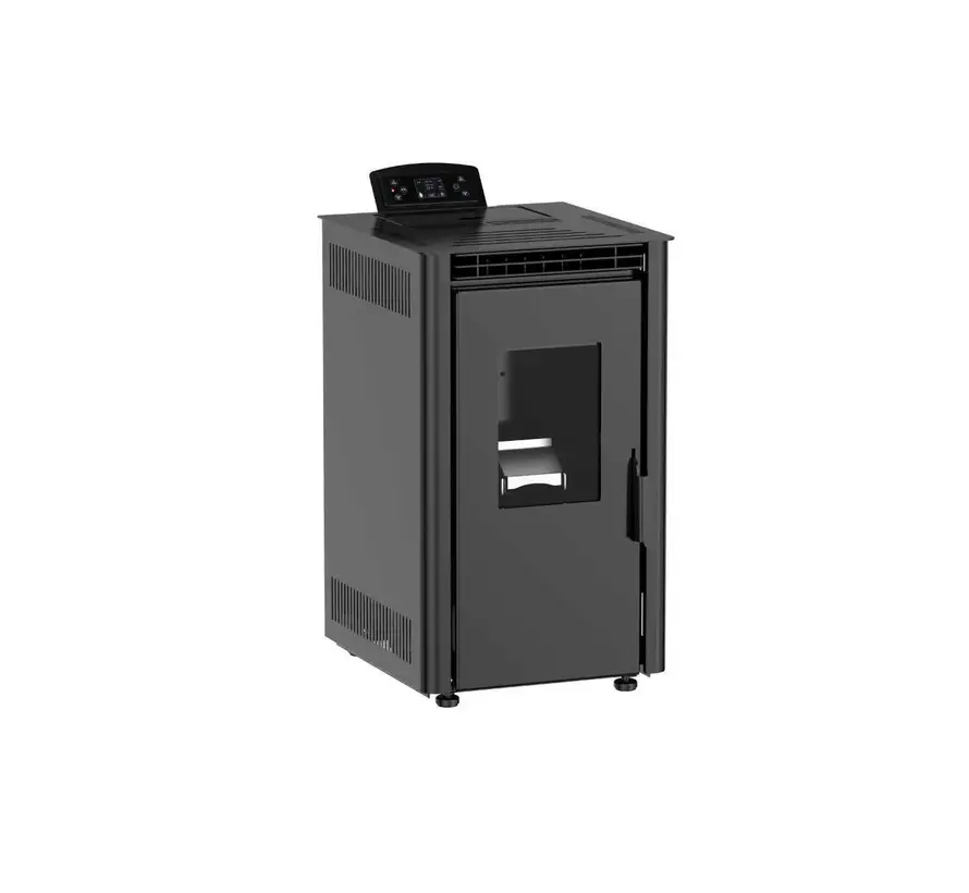 Pelletkachel - 6.9 kW 60 m² - 5 niveaus - timer - KT0702A - Black