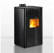 Pelletkachel - 13.1kW - voor 80-100 m2 - 5 niveaus - timer - CR04 Black