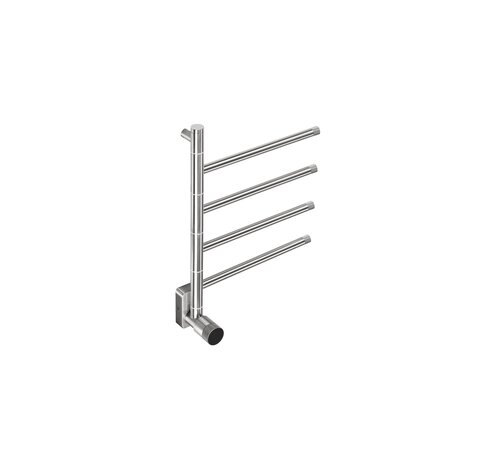 Tweedekans - Elektrische handdoek radiator chrome met thermostaat - Chrome