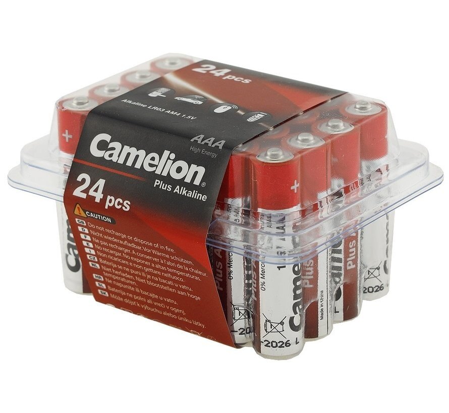 CAMELION Alkaline Plus Typ AAA Multipack 24 stuks