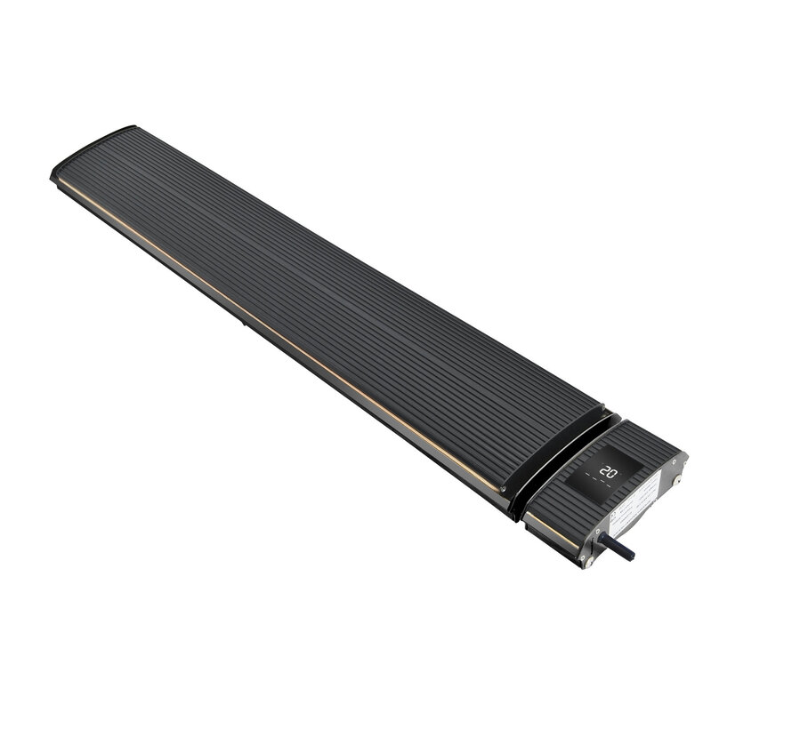 Wifi infrarood terrasverwarmer black heater  1800 - 2400Watt