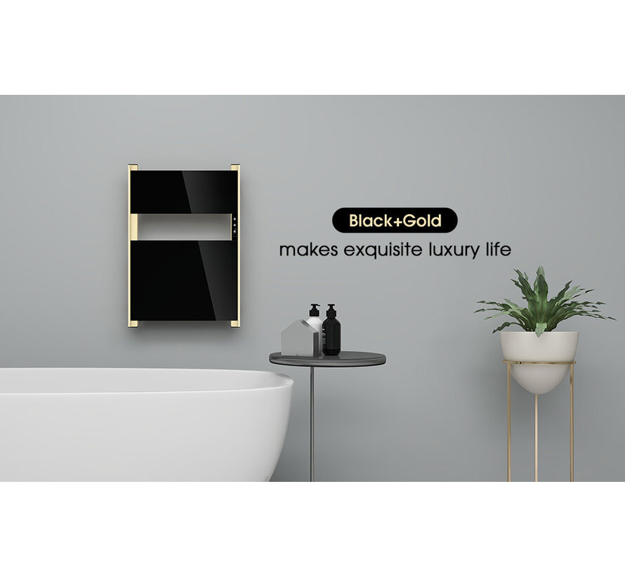 Elektrische radiator Maverick 90Watt black-gold