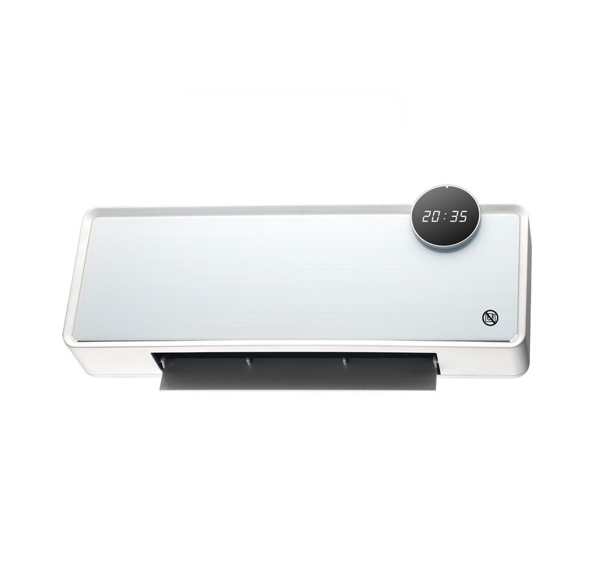 Keramische wandverwarming AmberHeat met Wifi thermostaat